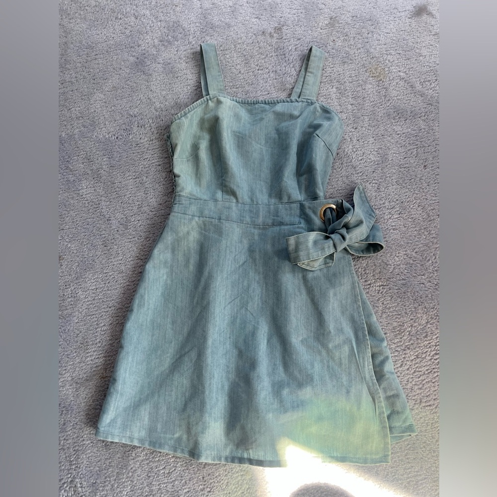Sincerely Jules Sky Blue Smocked Skirt